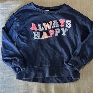 Carter's Navy Blue 'Always Happy' Kids Sweatshirt